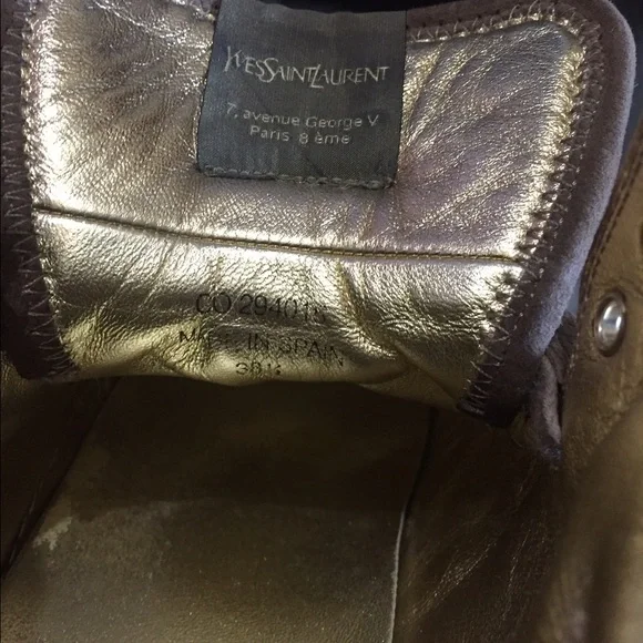 YSL sneakers beige sneakers high top size 38.5